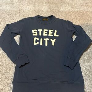 Men's Navy 'Steel City' Crewneck Sweatshirt